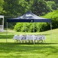 Backyard Pro Courtyard Series 10' x 10' Navy Straight Leg Aluminum Instant Canopy 554ALP10X10N